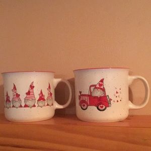 Valentine gnome mugs